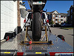 FS/FT: 2 bike trailer; foldable, stands upright on casters. Setup with Pitbull TRS-image_e9db40d0-ce2b-4abf-8bf6-a4c78a560e16