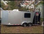 2010 Haulmark v-nose double axle 24ft x 7 Custom Toyhauler Cargo Trailer-001-jpg