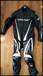 Fs practically new leather suit and new unused back protector-img_20170722_082727-jpg