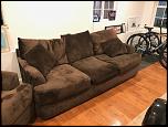 0 Brown Microfiber Sofa and Chair-image1-6-jpeg