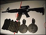 Chiappa M4 22lr rifle, 6 -30rnd mags, 2- 50 rnd drums 0   Located in NH-dscn4714-jpg